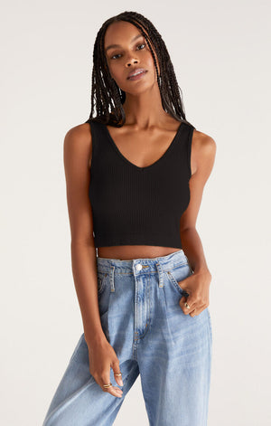 Z SUPPLY EFFORTLESS SEAMLESS TANK IN BLACK